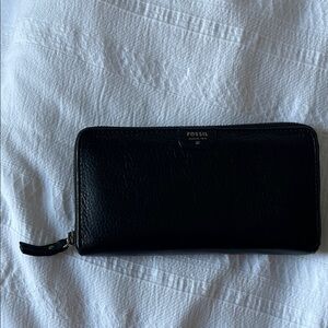 Fossil Black Leather Wallet